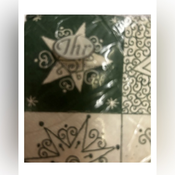New 20 "Country Stars" Napkins Cream Green made in Germany 3 Ply 6 1/2" x 6 1/2" - Picture 3 of 10